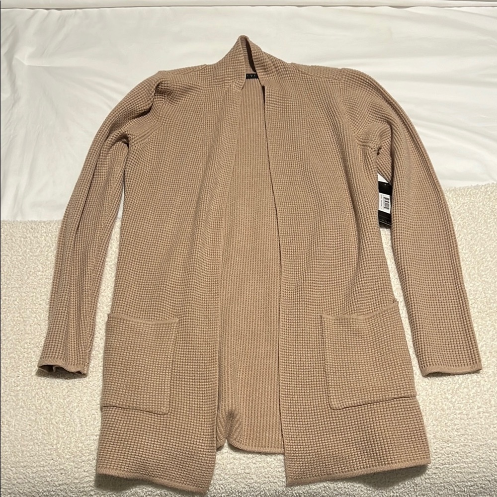 Cyrus Tan Open-Front Cardigan